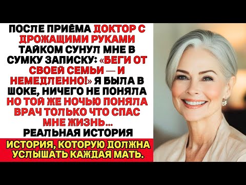 Видео: Доктор передал мне записку:«Не возвращайся домой. Беги!»В ту же ночь я узнала — почему…