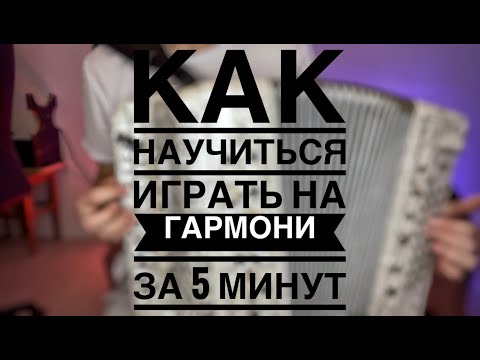 Видео: КАК НАУЧИТЬСЯ ИГРАТЬ НА ГАРМОНИ ЗА 5 МИНУТ!