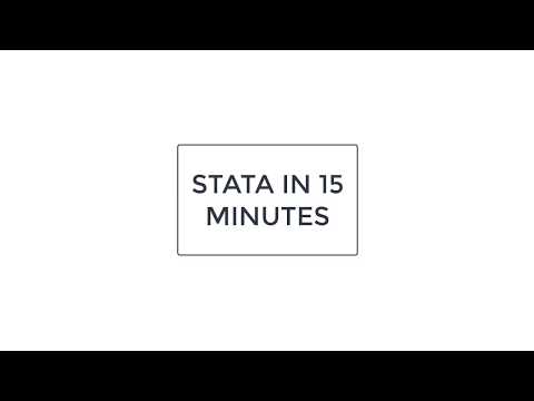 Видео: Изучите STATA за 15 минут