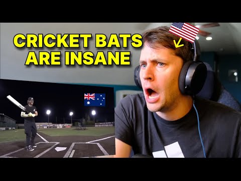 Видео: Американец реагирует на биту для крикета против биты для бейсбола