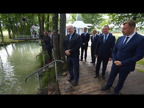 Видео: Лукашенко в Славгородском районе побывал на Голубой кринице