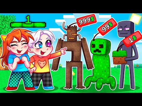 Видео: 😨 Майнкрафт но МЫ ПРЕВРАЩАЕМСЯ В МОБОВ Которых КУПИМ!