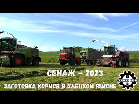 Видео: Сенаж - 2023. Заготовка кормов быстро и качественно. Елецкий район Липецкой области