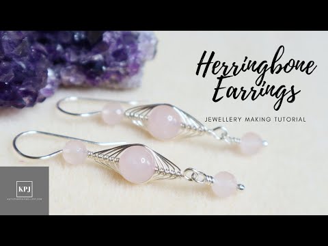 Видео: Серьги-ёлочки – техника плетения «ёлочка» из проволоки – серьги из проволоки – мастер-класс по из...