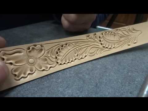 Видео: Работа с кожей. Работа штампами. Тиснение Sheridan часть 3.