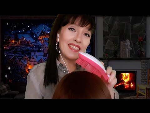 Видео: АСМР Расчесывание Волос АСМР ШЕПОТ 👩 Ролевая Игра СПА салон I ASMR hair brushing