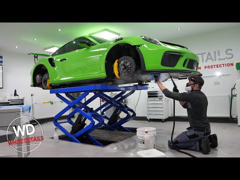 Видео: Lizard Green 991.2 GT3RS — Детейлинг + полный кузовной PPF