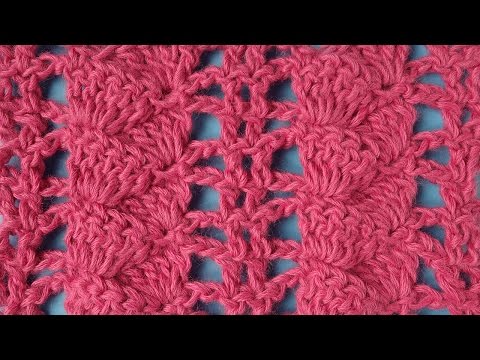 Видео: Crochet pattern Ажурный узор вязание крючком 50