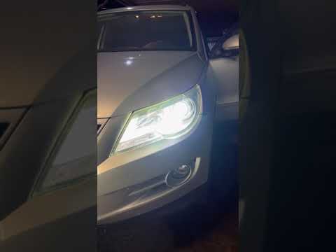 Видео: Volkswagen Tiguan 1 установка светодиодных линз Technik Division 3"