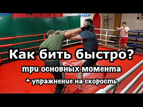 Видео: Как бить быстро? + упражнение на скорость