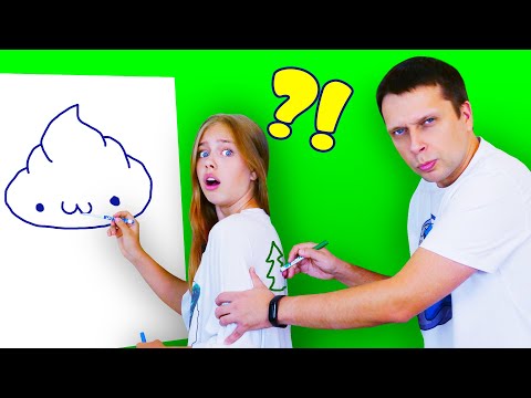 Видео: НАРИСУЙ НА СПИНЕ челлендж!