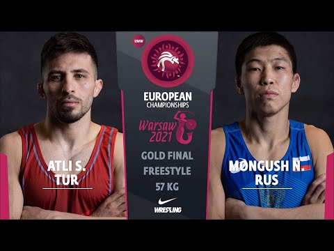 Видео: ЗОЛОТО FS - 57 кг: С. Атли (ТУР) против ЗОЛОТО FS. Н. МОНГУШ (РОС)