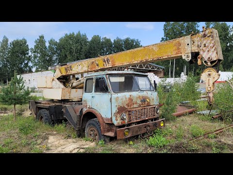 Видео: Оживляем старый автокран МАЗ спустя 10 лет простоя!