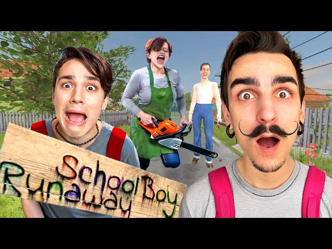 Видео: СБЕЖАЛ ОТ РОДИТЕЛЕЙ С ХОЛИ БАМОМ 😱 В SCHOOLBOY RUNAWAY