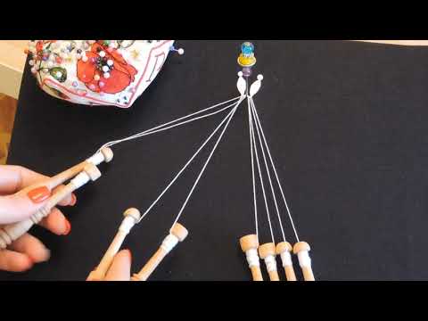 Видео: 2 способа соединения двух насновок/ How to join two lace leaves in bobbin lace making. Two methods