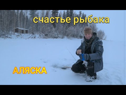 Видео: Отличная рыбалка с компаньоном.Зимняя Аляска.