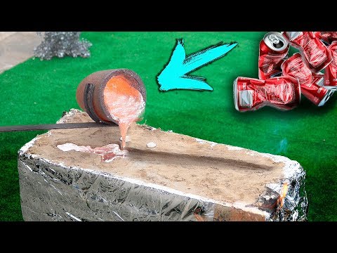 Видео: ОТЛИВАЮ МЕЧ из АЛЮМИНИЕВЫХ БАНОК - МЕДНЫЙ МЕЧ ПРОТИВ АЛЮМИНИЕВОГО !!!