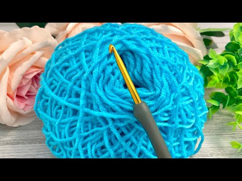Видео: Ух ты, ТОЛЬКО ПОСМОТРИТЕ на эту КРАСОТУ! Легкий узор крючком: Очень Красивая вязка крючком