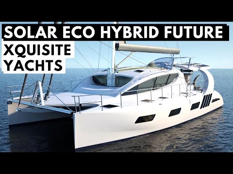 Видео: Яхтенный тур XQUISITE X5 PLUS CATAMARAN стоимостью 1,9 млн долларов и будущее бесшумной гибридной