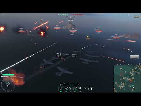 Видео: Нарезка авиаударов. Британский авианосец VIII уровня Implacable в рейтинге! World of Warships
