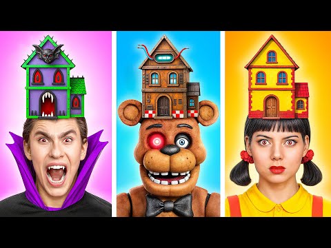 Видео: Домики Одного Цвета Челлендж Кукла из Игры в Кальмара vs Фредди | Смешные Моменты от Multi DO Smile