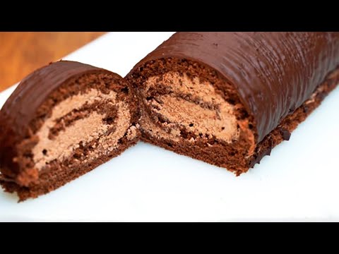 Видео: Шоколадный рулет с вкусным кремом / КРЕМ ПЛОМБИР + РУЛЕТ СОВЕТУЮ ПРИГОТОВИТЬ ВСЕМ - ПРОСТО ОБЪЕДЕНИЕ