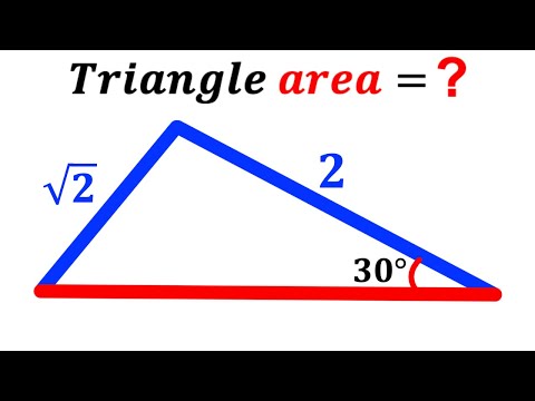 Видео: Можете ли вы найти площадь треугольника? | (Обоснуйте) |#математика #математика | #геометрия