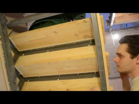 Видео: Отделка лестницы из металлоконструкции