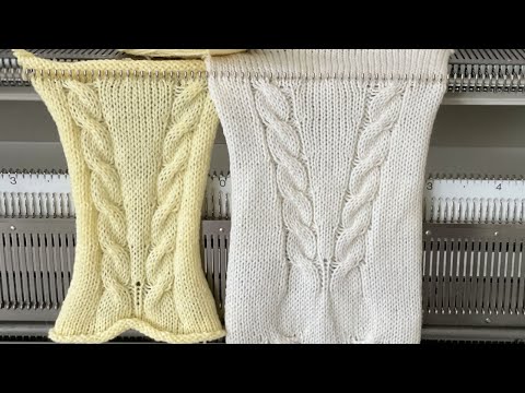 Видео: Машинное вязание - КОСЫ || machine knitting