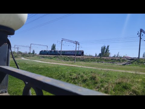 Видео: Тараз(Джамбул) Прошёл вдоль ж/д линии от Промышленной до Вокзала
