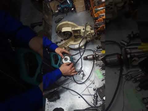Видео: Замена якоря на торцовой пиле Makita LS 1040