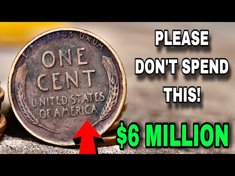 Видео: Эти старые пшеничные пенни стоят больших денег. Ценные пшеничные пенни могут сделать вас миллионе...