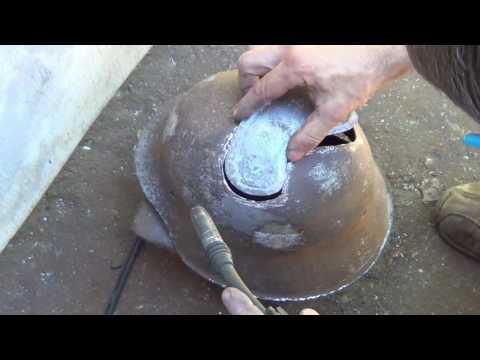 Видео: каска немецкая м 42 ремонт сварки фильм №1