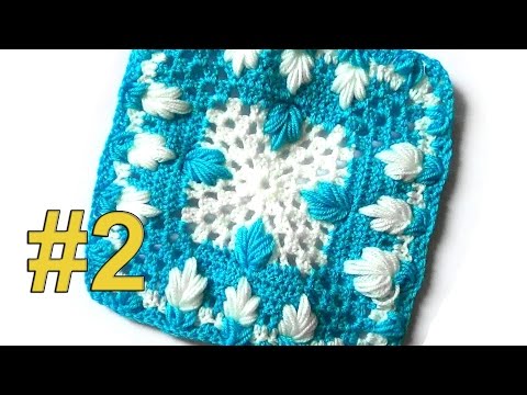 Видео: Квадратный мотив Гусиные лапки, 2 часть