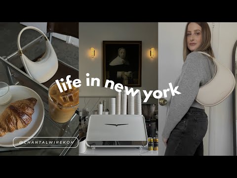 Видео: Видеоблог из Нью-Йорка | Прогулки по кафе в Гринпойнте | Эстетический кофе и весенняя сумка