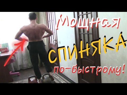Видео: Как Накачать Широченную Спину В Домашних Условиях!