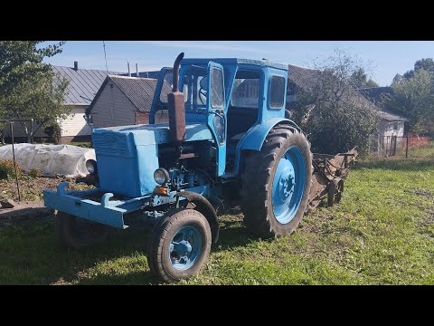 Видео: Копка картофеля на тракторе Т-40 2 часть