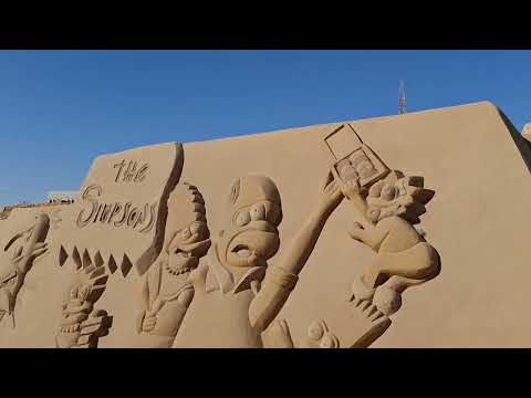 Видео: Фигуры из песка / Музей Хургады