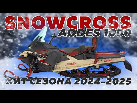 Видео: Снегоход Aodes Snowcross 1000W. Полный обзор. Хит сезона ?