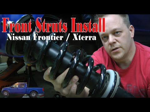 Видео: Как снять и заменить стойки на Nissan Frontier и Xterra