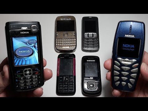 Видео: Шесть крутых Nokia ретро телефоны легенды из Германии, Nokia N70, Nokia 3510i, Nokia 3109c, 302