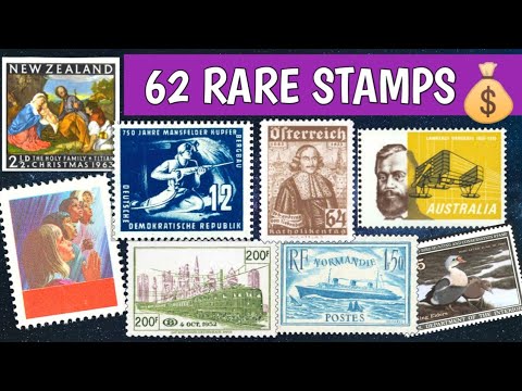 Видео: Факты о редких и ценных марках и руководство по их ценности для коллекционеров марок | 62 драгоце...