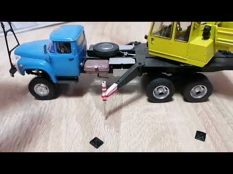 Видео: Собираю автокран КС-3575А на базе ЗиЛ-133ГЯ. Анимация. Всё движется.