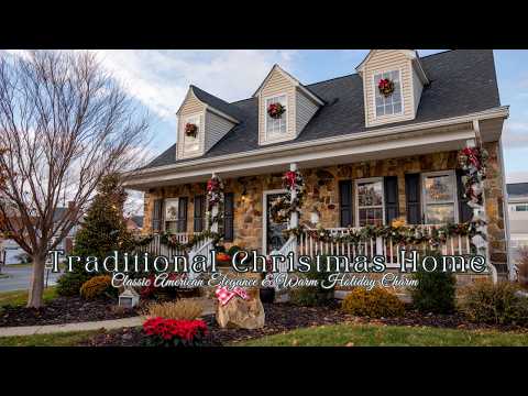 Видео: 🎄 Традиционный рождественский тур по домам 2025 года | Классическая американская элегантность и т...