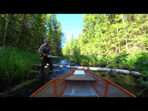 Видео: ПОДНИМАЮ ЛОДКУ ВВЕРХ по РЕКЕ. ПРИЕХАЛИ в ИЗБУ СЕМЬЁЙ. ТАЁЖНЫЙ БЫТ. Часть первая.