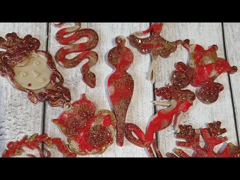 Видео: Resin art ❤игрушки 🎄 Эпоксидная смола ❤