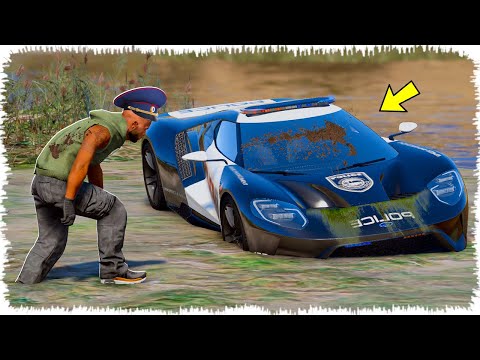 Видео: Полиция Джонни балшықтан ҚҰПИЯ МУСТАНГ тапты (GTA V) жони джони