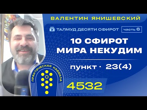 Видео: ТАЛМУД ДЕСЯТИ СФИРОТ. 6 Часть.10 СФИРОТ мира Некудим. Пункт 23(4)