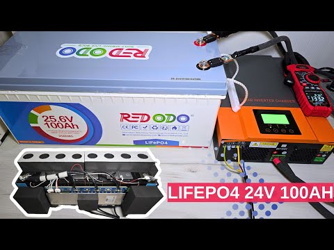 Видео: Детальний огляд і тестування Lifepo4 (LFP) акумулятора REDODO 100Ah 24V