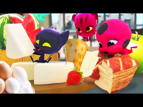 Видео: 🔴ЧТО ЕДЯТ КВАМИ? ЛЕДИ БАГ И СУПЕР КОТ 6 СЕЗОН🐞 MIRACULOUS LADYBUG 6 SEASON 🥕 WHAT DO KWAMI EAT?